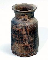 Vaso di legno.